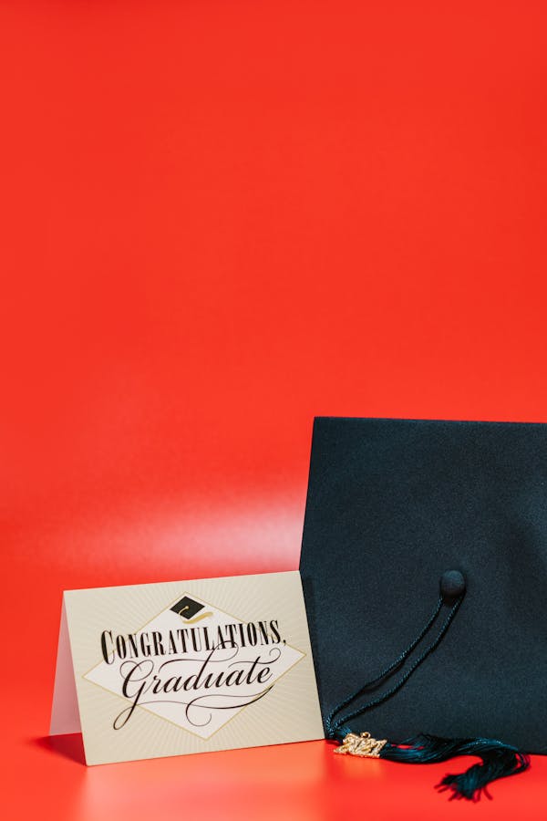 Graduation exam students celebration