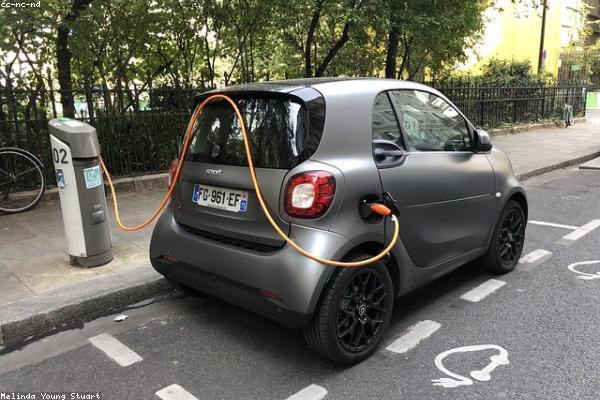 Car parked on urban street