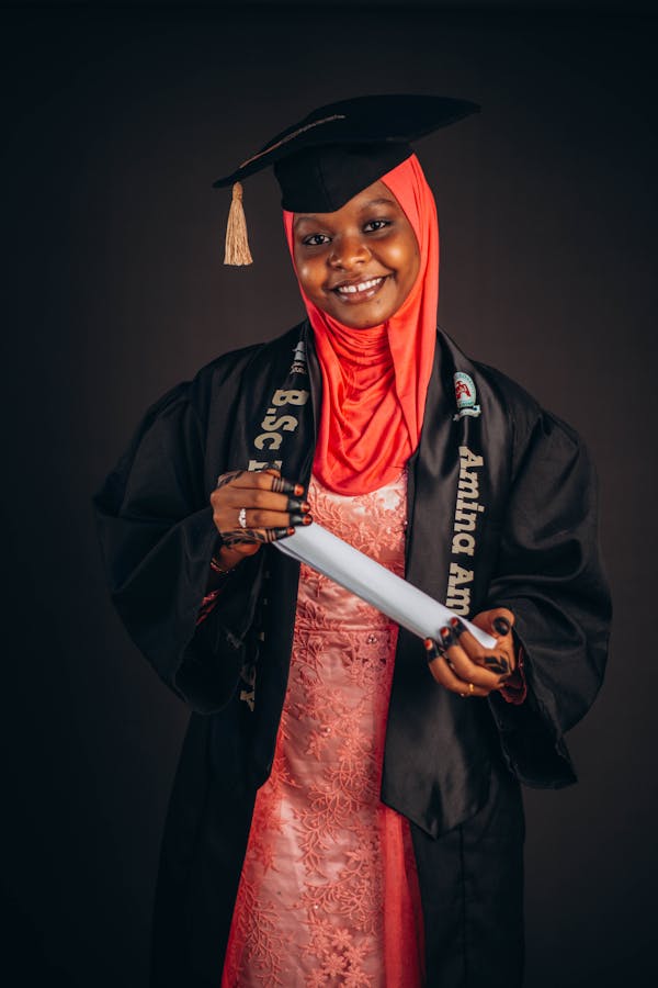 Graduation diploma certificate ceremony